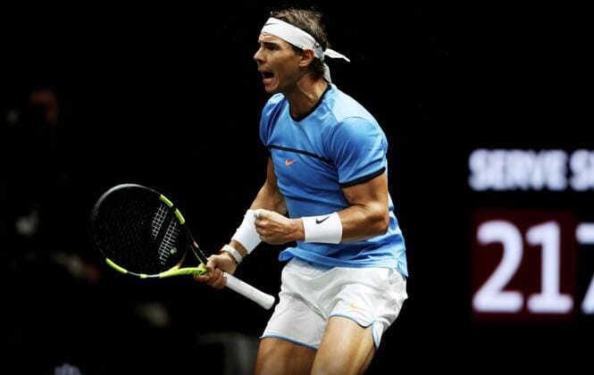 TENNIS - Laver Cup 2017 PRAGUE,CZECH REPUBLIC,24.SEP.17 - TENNIS - Laver Cup, Team Europe vs Team World. Image shows Rafael Nadal (ESP). GEPAxpictures xMatthiasxHauer