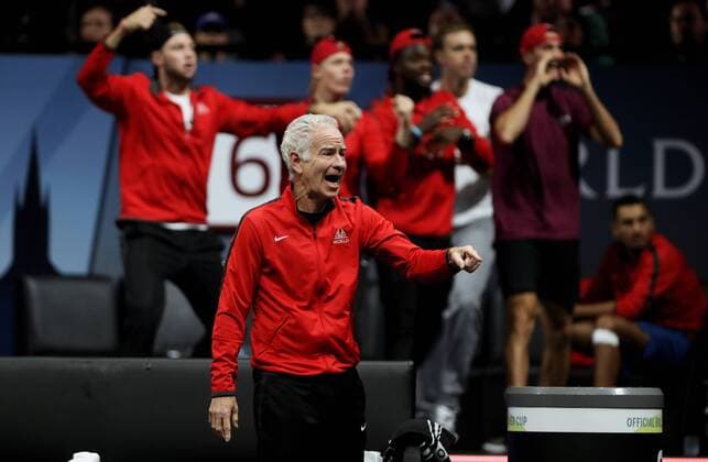 TENNIS - Laver Cup 2017 PRAGUE,CZECH REPUBLIC,24.SEP.17 - TENNIS - Laver Cup, Team Europe vs Team World. Image shows John McEnroe (USA). GEPAxpictures xMatthiasxHauer