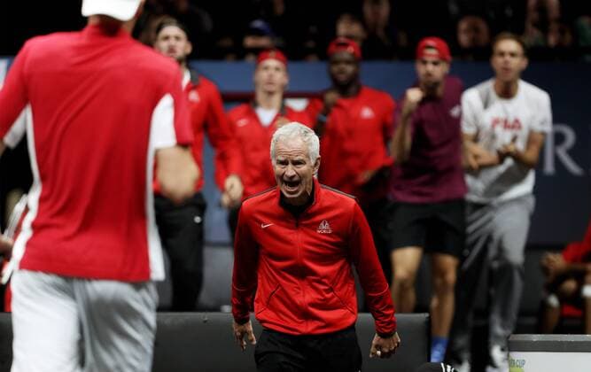 Bilder des Tages - SPORT TENNIS - Laver Cup 2017 PRAGUE,CZECH REPUBLIC,24.SEP.17 - TENNIS - Laver Cup, Team Europe vs Team World. Image shows John McEnroe (USA). GEPAxpictures xMatthiasxHauer