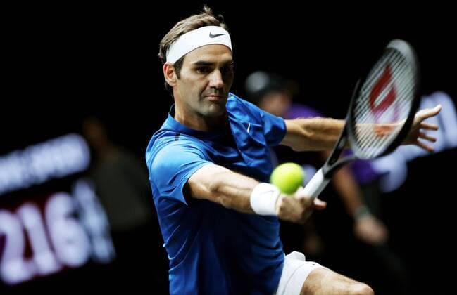 TENNIS - Laver Cup 2017 PRAGUE,CZECH REPUBLIC,24.SEP.17 - TENNIS - Laver Cup, Team Europe vs Team World. Image shows Roger Federer (SUI). GEPAxpictures xMatthiasxHauer