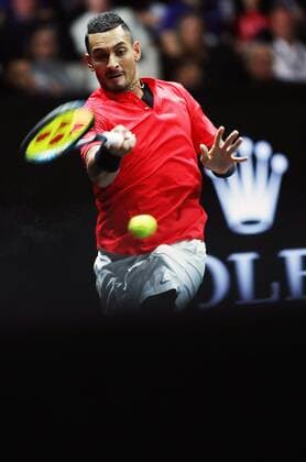 TENNIS - Laver Cup 2017 PRAGUE,CZECH REPUBLIC,24.SEP.17 - TENNIS - Laver Cup, Team Europe vs Team World. Image shows Nick Kyrgios (AUS). GEPAxpictures xMatthiasxHauer