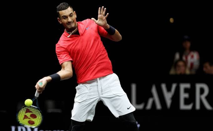 TENNIS - Laver Cup 2017 PRAGUE,CZECH REPUBLIC,24.SEP.17 - TENNIS - Laver Cup, Team Europe vs Team World. Image shows Nick Kyrgios (AUS). GEPAxpictures xMatthiasxHauer
