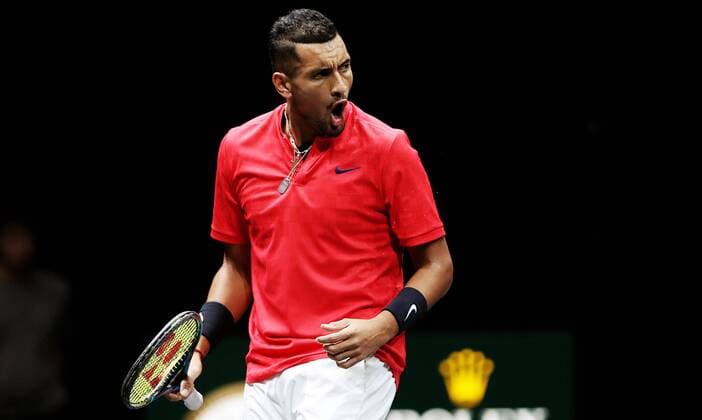 TENNIS - Laver Cup 2017 PRAGUE,CZECH REPUBLIC,24.SEP.17 - TENNIS - Laver Cup, Team Europe vs Team World. Image shows Nick Kyrgios (AUS). GEPAxpictures xMatthiasxHauer