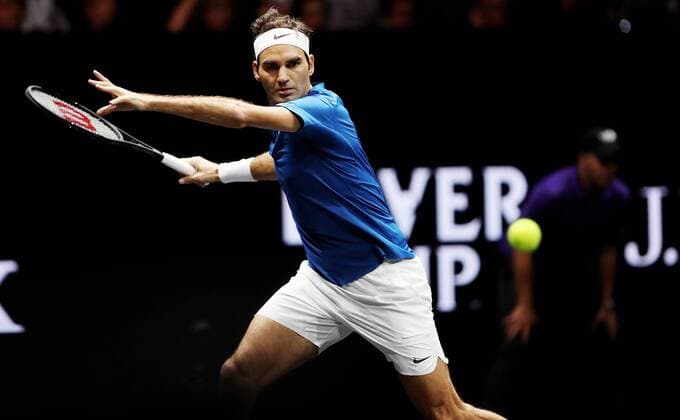 TENNIS - Laver Cup 2017 PRAGUE,CZECH REPUBLIC,24.SEP.17 - TENNIS - Laver Cup, Team Europe vs Team World. Image shows Roger Federer (SUI). GEPAxpictures xMatthiasxHauer