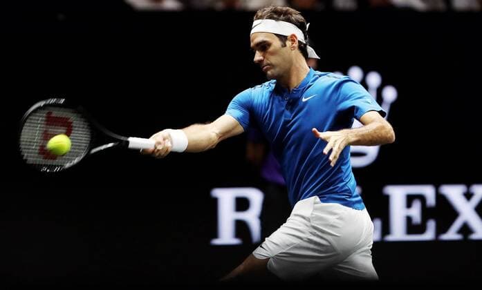 TENNIS - Laver Cup 2017 PRAGUE,CZECH REPUBLIC,24.SEP.17 - TENNIS - Laver Cup, Team Europe vs Team World. Image shows Roger Federer (SUI). GEPAxpictures xMatthiasxHauer