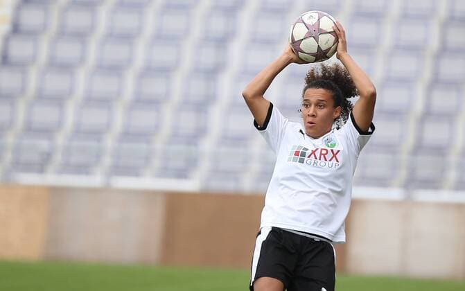 24.09.2017 xcex Deutschland, Frankfurt, Fussball, Frauenfussball 2. Frauen Bundesliga Süd Saison 2017 2018 1. FFC Frankfurt II gegen 1. FFC Niederkirchen Rachel Avant (Frankfurt)