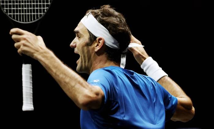 TENNIS - Laver Cup 2017 PRAGUE,CZECH REPUBLIC,24.SEP.17 - TENNIS - Laver Cup, Team Europe vs Team World. Image shows Roger Federer (SUI). GEPAxpictures xMatthiasxHauer