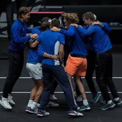 September 24, 2017 - Prague, Czech Republic - Team Europe won the first Laver Cup on Sept 24, 2017 in Prague, Czech Republic. The Laver Cup consists of six European players competing against their counterparts from the rest of the World. Europe will be captained by Bjorn Borg and John McEnroe will captain the Rest of the World team. The first Laver Cup held in Europe, at the O2 arena Prague from September 22-24, 2017. Laver Cup - Day Three  - ZUMAn230 20170924_zaa_n230_304 Copyright: xRobertxSzaniszlox