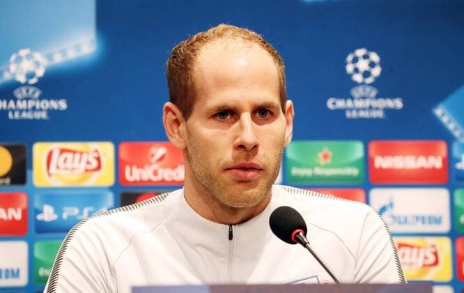 RB Leipzig - Pressekonferenz Fussball Champions League Istanbul, 25.09.2017, Vodafone Park, Fussball, UEFA Champions League, Gruppe G, 2.Spieltag , Besiktas Istanbul vs. RB Leipzig , Pressekonferenz am Vortag des Spieles. , Im Bild; Torwart Peter Gulacsi (32, RB Leipzig). ,