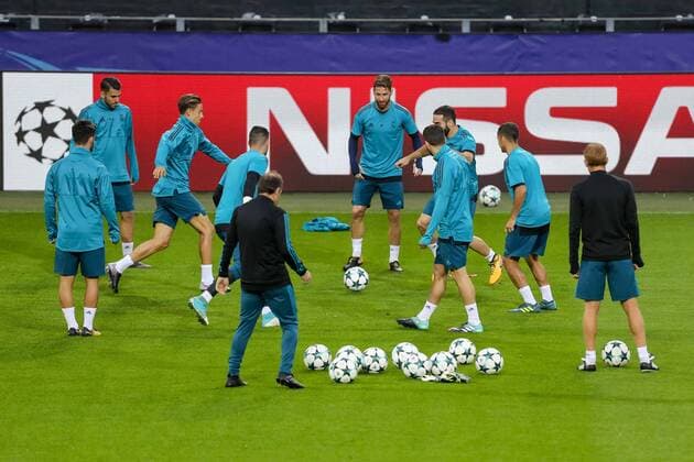 Dortmund, Germany, Training Real Madrid, Sergio Ramos (Real Madrid) in Aktion ( DeFodi507