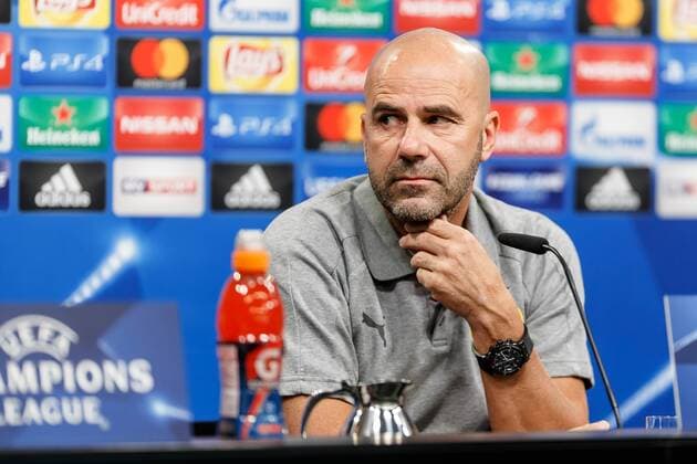 Bilder des Tages - SPORT Dortmund, Germany, 25.09.2017, UEFA Champions League Pressekonferenz, BV Borussia Dortmund, Trainer Peter Bosz (BVB) ( DeFodi507