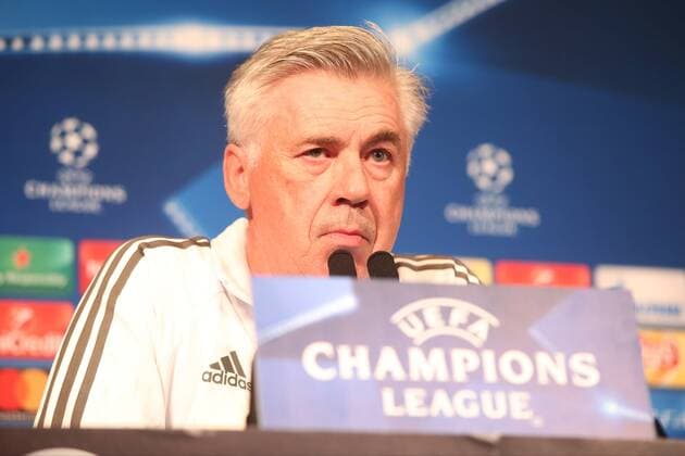 Trainer Carlo Ancelotti (FC Bayern Muenchen), Pressekonferenz, Paris Saint-Germain vs. FC Bayern Muenchen, Champions League, Fussball, 26.09.2017, Paris Copyright: xLanger Eibner-Pressefotox EP_HLR