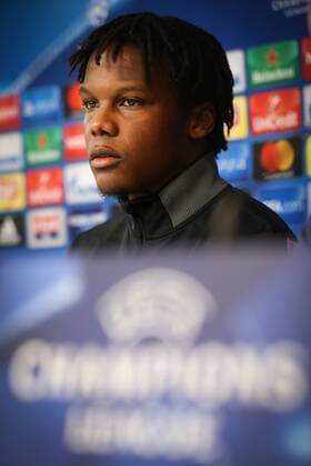 Celtic s Dedryck Boyata pictured during a press conference PK Pressekonferenz of Scottish team Celtic FC, Tuesday 26 September 2017 in Brussels. Tomorrow Celtic is playing a game in the group stage (Group B) of the UEFA Champions League competition against Belgian soccer team RSC Anderlecht. VIRGINIExLEFOUR  x05173164x