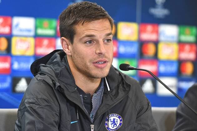 Chelsea press conference PK Pressekonferenz Cesar Azpilicueta of Chelsea during the Chelsea press conference at the Wanda Metropolitano Stadium, Madrid Content Not Available For UK Newspapers Copyright: xKristianxKanex FIL-10720-0004