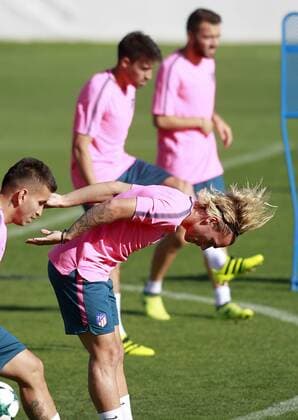 Atletico de Madrid s Antoine Griezmann during training session. September 26,2017.  (2017092624)