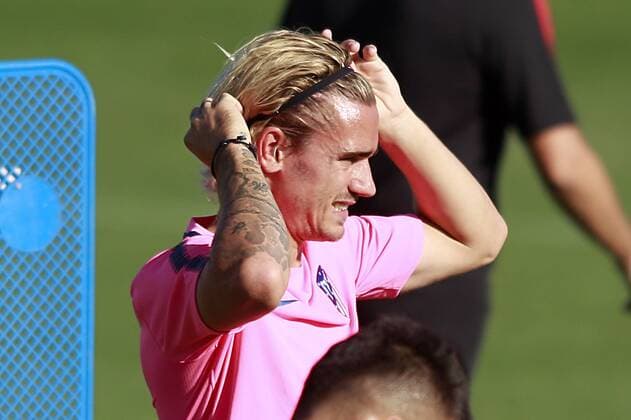 Atletico de Madrid s Antoine Griezmann during training session. September 26,2017.  (2017092625)