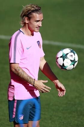Atletico de Madrid s Antoine Griezmann during training session. September 26,2017.  (2017092636)