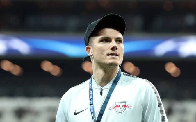 Besiktas Istanbul - RB Leipzig Fussball Champions League Istanbul, 26.09.2017, Vodafone Park, Fussball, UEFA Champions League, Gruppe G, 2.Spieltag , Besiktas Istanbul vs. RB Leipzig , Im Bild; Marcel Sabitzer (7, RB Leipzig) vor dem Spiel. ,