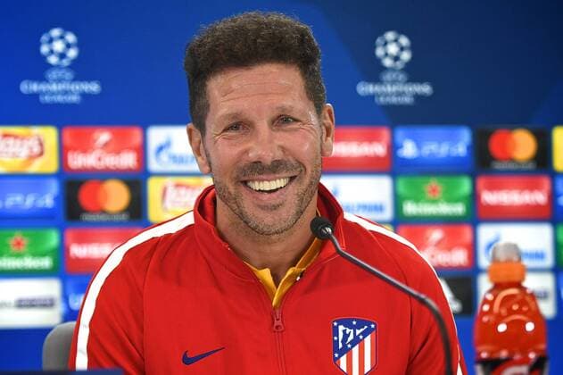 Bilder des Tages - SPORT Atletico Madrid press conference PK Pressekonferenz Atletico Madrid manager Diego Simeone during the Atletico Madrid press conference at the Wanda Metropolitano Stadium, Madrid Content Not Available For UK Newspapers Copyright: xKristianxKanex FIL-10719-0014