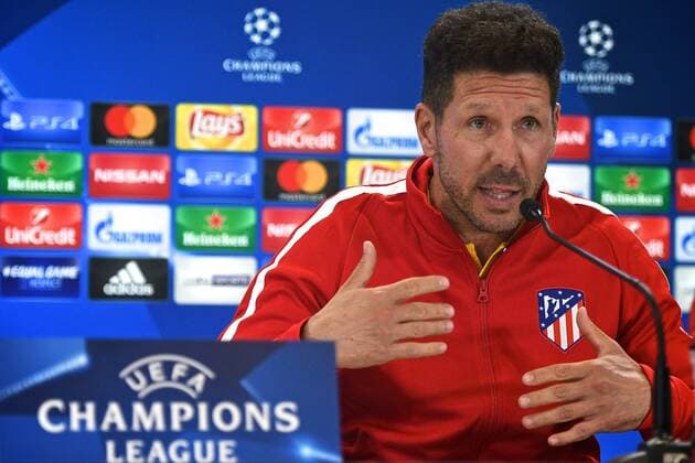 Atletico Madrid press conference PK Pressekonferenz Atletico Madrid manager Diego Simeone during the Atletico Madrid press conference at the Wanda Metropolitano Stadium, Madrid Content Not Available For UK Newspapers Copyright: xKristianxKanex FIL-10719-0015