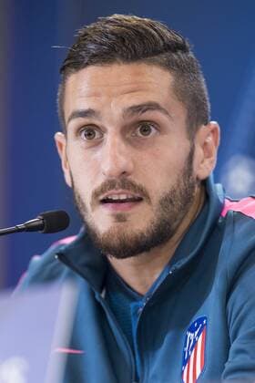 Atletico de Madrid s Koke Resurrection attends to press conference PK Pressekonferenz before UEFA Champions League match between Atletico de Madrid and Chelsea at Wanda Metropolitano in Madrid, Spain September 26, 2017.  (20170926040)