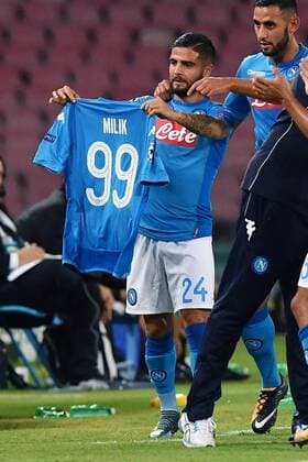 As Napoli 26 09 2017 - Champions League Napoli-Feyenoord foto Antonello Sammarco Image nella foto: esultanza gol Lorenzo insigne 