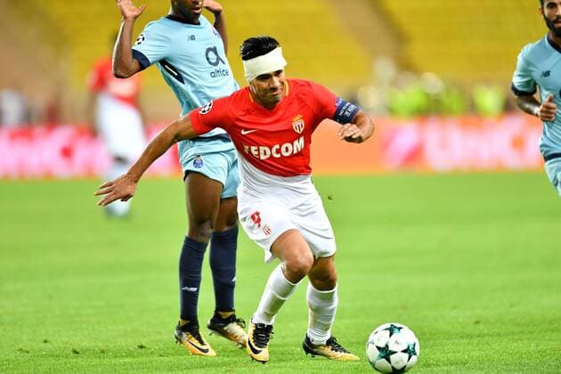 Fußball, CL, AS Monaco - FC Porto 09 RADAMEL FALCAO mon FOOTBALL Monaco vs Porto Ligue des Champions 26 09 2017 FEP Panoramic 