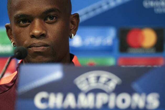 September 26, 2017 - Lisbon, Portugal - BarcelonaÃ¢â‚¬â ¢s defender Nelson Semedo during a press conference PK Pressekonferenz at Alvalade stadium in Lisbon, on September 26, 2017, on the eve of the UEFA Champions League Group D football match Sporting CP vs FC Barcelona Barca FC Barcelona Press Conference  - ZUMAn230 20170926_zaa_n230_216 Copyright: xFilipexAmorimx