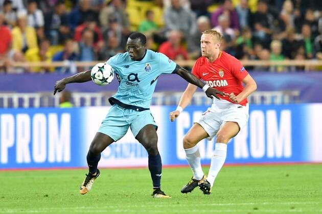 09 Vincent Aboubakar por 25 KAMIL GLIK mon FOOTBALL Monaco vs Porto Ligue des Champions 26 09 2017 FEP Panoramic 