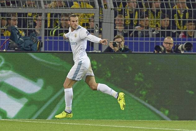 Dortmund, Deutschland 26.09.2017, UEFA Champions League - 2017 18 Season, Gruppenphase - Gruppe H - 2. Spieltag, BV Borussia Dortmund - Real Madrid, Torjubel zum 0:1 durch Gareth Bale (Real Madrid) ( DeFodi521
