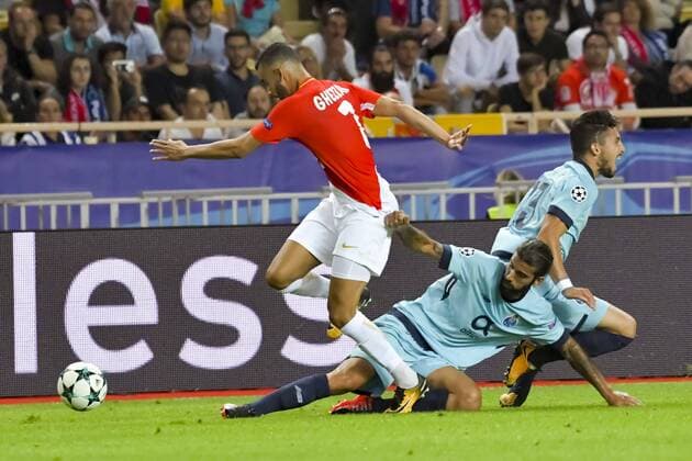 Rachid Ghezzal AS Monaco FOOTBALL AS Monaco vs FC Porto Champion s Ligue Monaco 26 09 2017 NorbertScanella Panoramic 