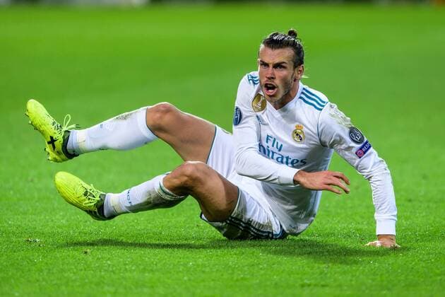 Gareth Bale (Real Madrid CF 11) am Boden beim Champions League Spiel zwischen Borussia Dortmund und Real Madrid am 26.09.2017, Dortmund Copyright: xSchuelerx xEibnerx-xPressefotox EP_EER