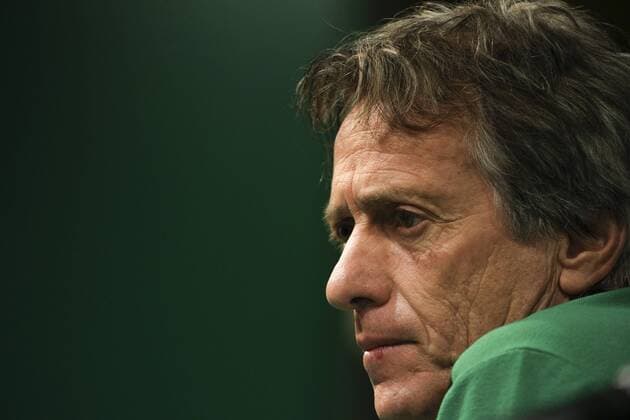September 26, 2017 - Lisbon, Portugal - SportingÃ¢â‚¬â ¢s head coach Jorge Jesus during a press conference PK Pressekonferenz at Alvalade stadium in Lisbon, on September 26, 2017, on the eve of the UEFA Champions League Group D football match Sporting CP vs FC Barcelona Barca Sporting - Press Conference  - ZUMAn230 20170926_zaa_n230_248 Copyright: xFilipexAmorimx