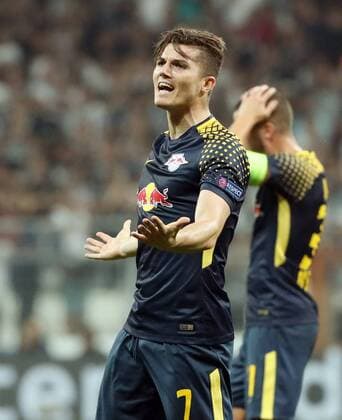 Bilder des Tages - SPORT Besiktas Istanbul - RB Leipzig Fussball Champions League Istanbul, 26.09.2017, Vodafone Park, Fussball, UEFA Champions League, Gruppe G, 2.Spieltag , Besiktas Istanbul vs. RB Leipzig , Im Bild; Marcel Sabitzer (7, RB Leipzig). ,
