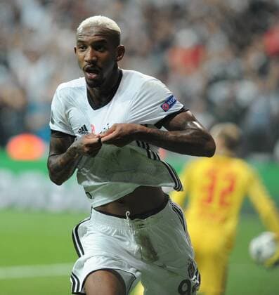 Bilder des Tages - SPORT Anderson Talisca of Besiktas celebrates their goal during Besiktas vs. Leipzig UEFA Champions League game at Vodafone Park, Istanbul, September 26th, 2017.  Copyright: HikmetxSaatci 15811258