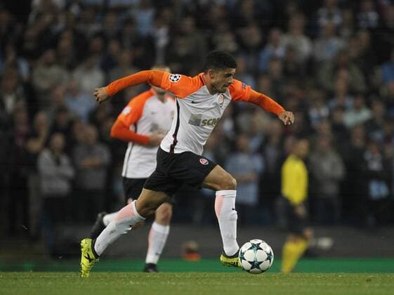 FuÃŸball, CL, Manchester City - Schachtar Donezk 26th September 2017, Etihad Stadium, Manchester, England; UEFA Champions League football, Manchester City versus Shakhtar Donetsk; Taison of FC Shakhtar Donetsk on the ball  ActionPlus11934400
