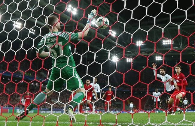 MOSCOW, RUSSIA - SEPTEMBER 26, 2017: Spartak Moscow s goalkeeper Alexander Selikhov in action in the 2017 18 UEFA Champions League Group E Round 2 football match against Liverpool at Otkrytie Arena Stadium. The game ended in a 1-1 draw. Artyom Korotayev TASS  TS062037
