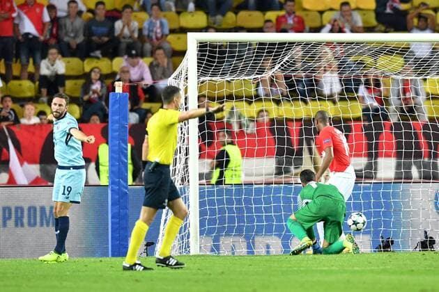 Fußball, CL, AS Monaco - FC Porto 19 Miguel Layun por JOIE FOOTBALL Monaco vs Porto Ligue des Champions 26 09 2017 FEP Panoramic 