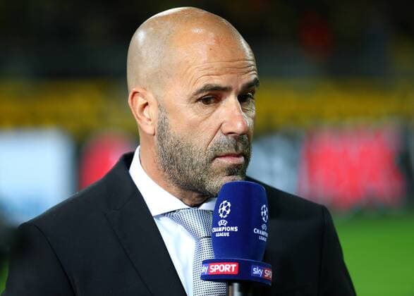 Dienstag 26.09.2017, Saison 2017 2018, UEFA Champions League, 2. Spieltag im Dortmunder Signal Iduna Park, BVB 09 Borussia Dortmund - Real Madrid, Peter Bosz (Trainer, BVB) im Interview mit SKY