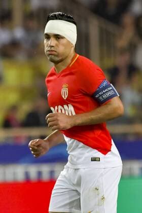 Fußball, CL, AS Monaco - FC Porto Radamel Falcao AS Monaco FOOTBALL AS Monaco vs FC Porto Champion s Ligue Monaco 26 09 2017 NorbertScanella Panoramic 