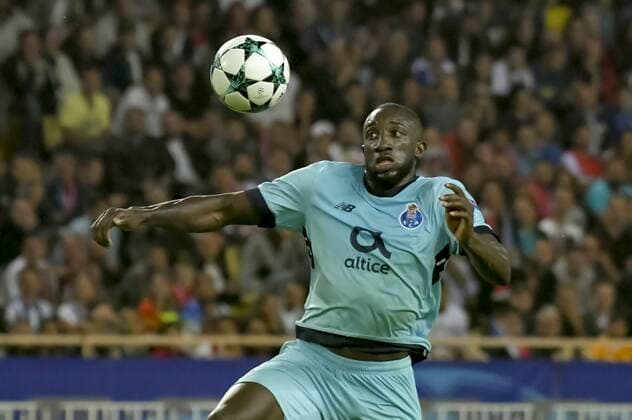 Fußball, CL, AS Monaco - FC Porto Moussa Marega FC Porto FOOTBALL AS Monaco vs FC Porto Champion s Ligue Monaco 26 09 2017 NorbertScanella Panoramic 