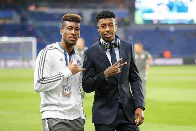 l-r: Kingsley Coman 29 (FC Bayern Muenchen) und Presnel Kimpembe 3 (Paris Saint-Germain), Paris Saint-Germain vs. FC Bayern Muenchen, Fussball, Vorrunde, Champions League, 27.09.2017 Paris Paris Frankreich Copyright: xkolbert-press ChristianxKolbertx