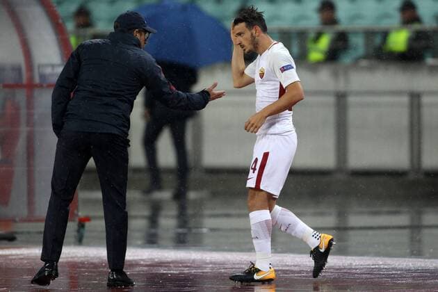 Eusebio Di Francesco Roma, Alessandro Florenzi Baku 27-09-2017 Football Champions League 2017 2018 Group C Qarabag - AS Roma Foto Gino Mancini Insidefoto ginoxmancini