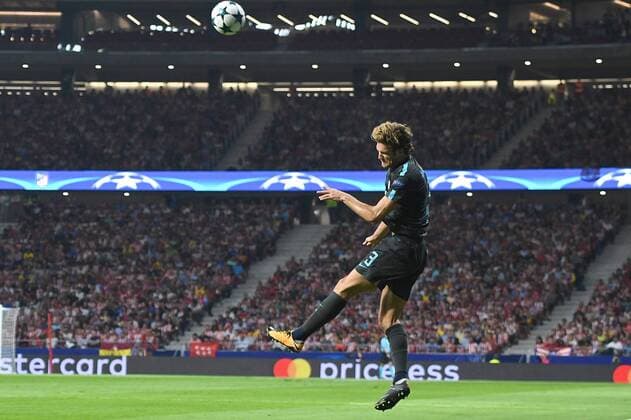 Atletico Madrid v Chelsea UEFA Champions League Marcos Alonso of Chelsea during the UEFA Champions League match at the Wanda Metropolitano Stadium, Madrid Content Not Available For UK Newspapers Copyright: xKristianxKanex FIL-10727-0029