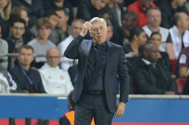 enttaeuschung bei Chef-Trainer Carlo Ancelotti (FC Bayern Muenchen), Paris Saint-Germain vs. FC Bayern Muenchen, Fussball, Vorrunde, Champions League, 27.09.2017 Paris Paris Frankreich Copyright: xkolbert-press ChristianxKolbertx