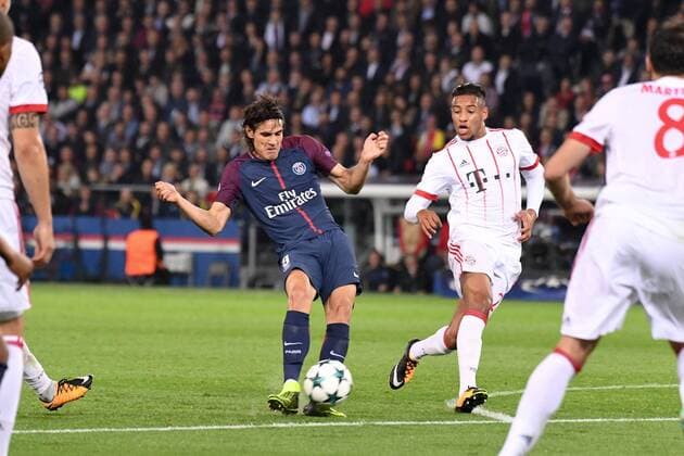 09 EDINSON CAVANI psg 24 Corentin Tolisso bay BUT FOOTBALL Paris SG vs Bayern Munich Ligue des Champions 27 09 2017 AnthonyBIBARD FEP Panoramic 