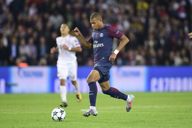 Kylian Mbappe PSG FOOTBALL PSG vs Bayern de Munich Ligue des Champions 27 10 2017 JBAutissier Panoramic 