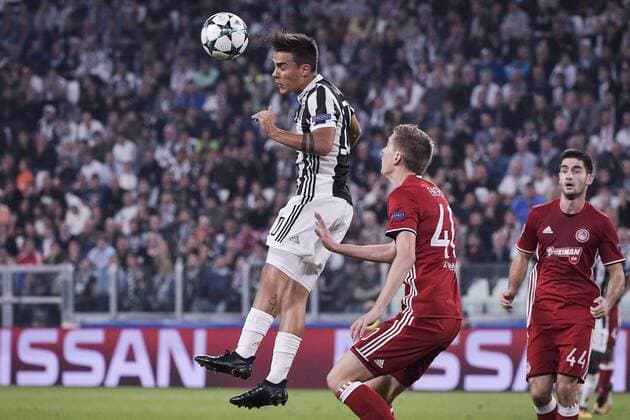 Paulo Dybala Juventus, Saaa Zdjelar Olympiacos Torino 27-09-2017 Allianz Stadium Football Champions League 2017 2018 Juventus - Olympiacos Foto Oneplusnine Insidefoto oneplusnine