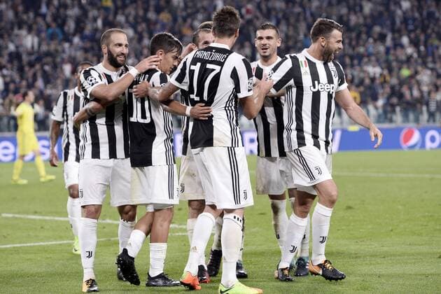 Db Torino 27 09 2017 - Champions League Juventus-Olympiacos foto Daniele Buffa Image nella foto: esultanza gol Mario Mandzukic 