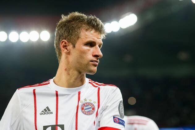 Paris, Frankreich, 27.09.2017, UEFA Champions League - 2017 18 Season, 2nd game day, FC Paris Saint-Germain - FC Bayern Muenchen, Thomas Mueller (FCB) enttaeuscht, enttaeuschung ( DeFodi048
